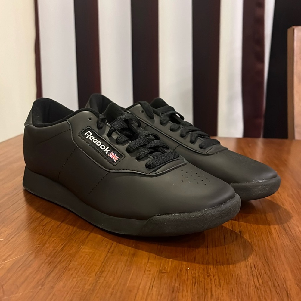 Reebok Classic Princess Shoes Sneakers new Black Womens Size 6.5
